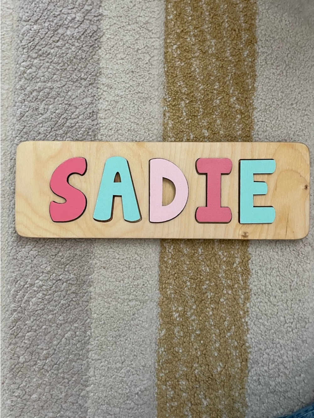 Personalized Wooden Name Puzzle "SADIE"
